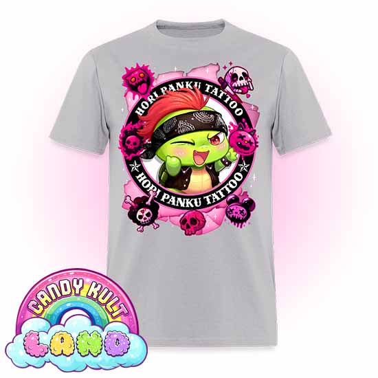 Hori Panku Tattoo Pink - Candy Kult Land Men's / Unisex Classic T-Shirt - Candy Kult - Candy Cult - Candy Kult Land - Wishbone - Boo Kitty - Panku - Frosti - Toxic Kitten - Hex-Heart - Cult Candy - Cake High Heels - [product_vendor}