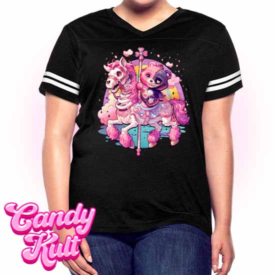 Spooky Bear Carousel - Fright Candy Women’s Vintage Sport T-Shirt - Candy Kult - Candy Cult - Candy Kult Land - Wishbone - Boo Kitty - Panku - Frosti - Toxic Kitten - Hex-Heart - Cult Candy - Cake High Heels - [product_vendor}