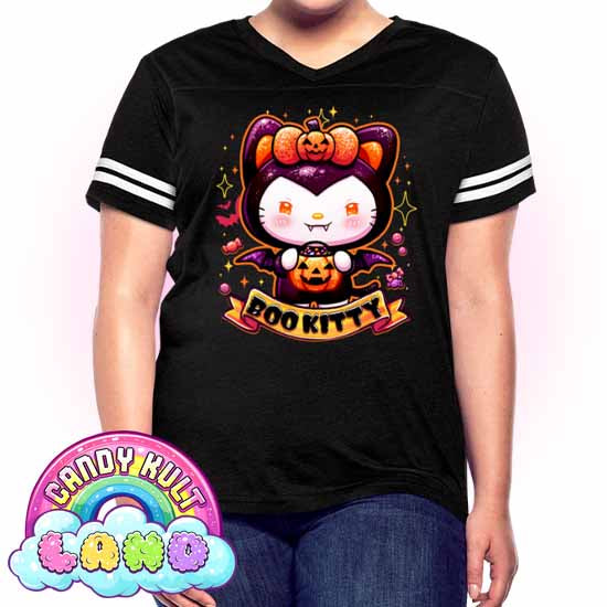 Boo Kitty - Candy Kult Land Women’s Vintage Sport T-Shirt - Candy Kult - Candy Cult - Candy Kult Land - Wishbone - Boo Kitty - Panku - Frosti - Toxic Kitten - Hex-Heart - Cult Candy - Cake High Heels - [product_vendor}