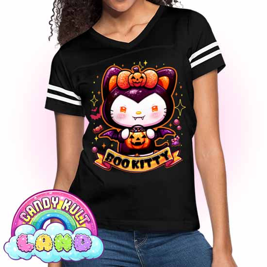 Boo Kitty - Candy Kult Land Women’s Vintage Sport T-Shirt - Candy Kult - Candy Cult - Candy Kult Land - Wishbone - Boo Kitty - Panku - Frosti - Toxic Kitten - Hex-Heart - Cult Candy - Cake High Heels - [product_vendor}