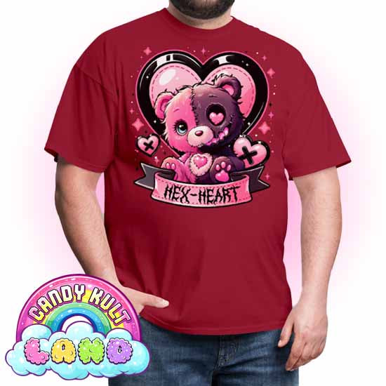 Hex-Heart - Candy Kult Land COLOUR Men's / Unisex Classic T-Shirt - Candy Kult - Candy Cult - Candy Kult Land - Wishbone - Boo Kitty - Panku - Frosti - Toxic Kitten - Hex-Heart - Cult Candy - Cake High Heels - [product_vendor}