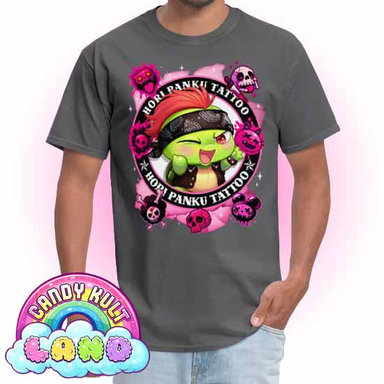 Hori Panku Tattoo Pink - Candy Kult Land Men's / Unisex Classic T-Shirt - Candy Kult - Candy Cult - Candy Kult Land - Wishbone - Boo Kitty - Panku - Frosti - Toxic Kitten - Hex-Heart - Cult Candy - Cake High Heels - [product_vendor}