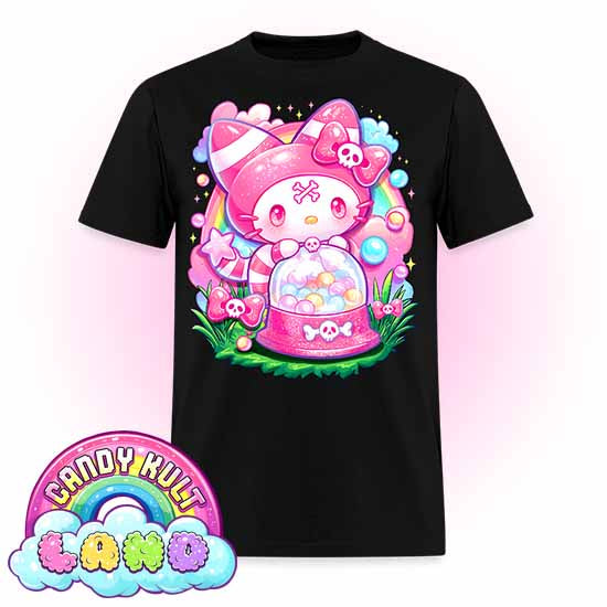 Wishbone Gumball Machine  - Candy Kult Land Men's / Unisex Classic T-Shirt - Candy Kult - Candy Cult - Candy Kult Land - Wishbone - Boo Kitty - Panku - Frosti - Toxic Kitten - Hex-Heart - Cult Candy - Cake High Heels - [product_vendor}