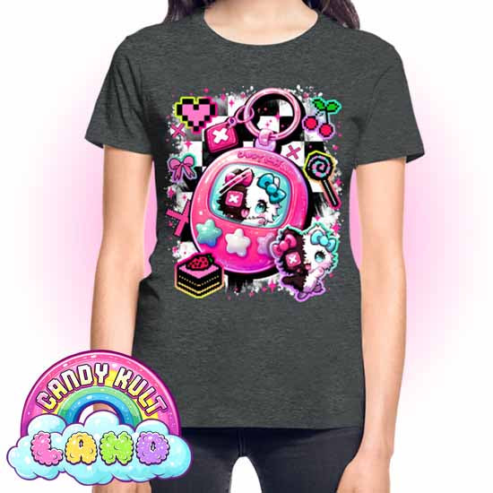 Toxic Kitten Virtual Pet - Candy Kult Land REGULAR FIT Ladies T-Shirt - Candy Kult - Candy Cult - Candy Kult Land - Wishbone - Boo Kitty - Panku - Frosti - Toxic Kitten - Hex-Heart - Cult Candy - Cake High Heels - [product_vendor}