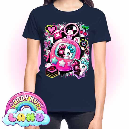 Toxic Kitten Virtual Pet - Candy Kult Land REGULAR FIT Ladies T-Shirt - Candy Kult - Candy Cult - Candy Kult Land - Wishbone - Boo Kitty - Panku - Frosti - Toxic Kitten - Hex-Heart - Cult Candy - Cake High Heels - [product_vendor}