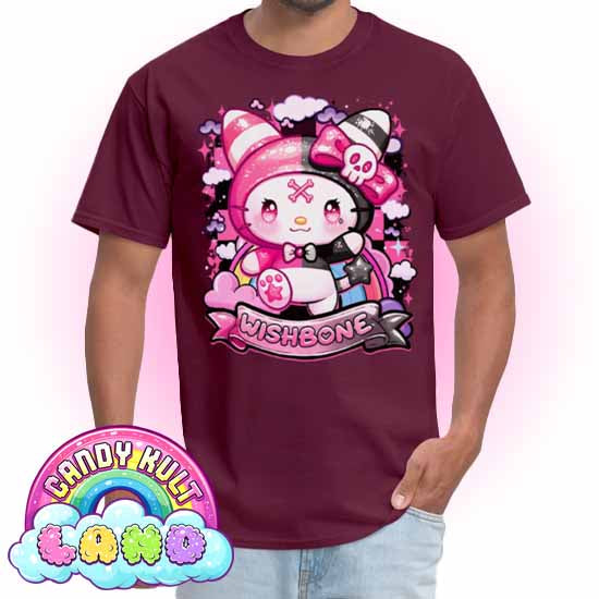 Wishbone Sparkle Punk  - Candy Kult Land COLOUR Men's / Unisex Classic T-Shirt - Candy Kult - Candy Cult - Candy Kult Land - Wishbone - Boo Kitty - Panku - Frosti - Toxic Kitten - Hex-Heart - Cult Candy - Cake High Heels - [product_vendor}