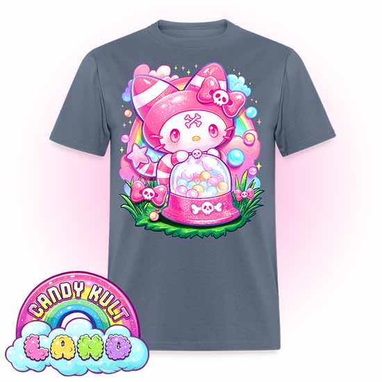 Wishbone Gumball Machine  - Candy Kult Land Men's / Unisex Classic T-Shirt - Candy Kult - Candy Cult - Candy Kult Land - Wishbone - Boo Kitty - Panku - Frosti - Toxic Kitten - Hex-Heart - Cult Candy - Cake High Heels - [product_vendor}