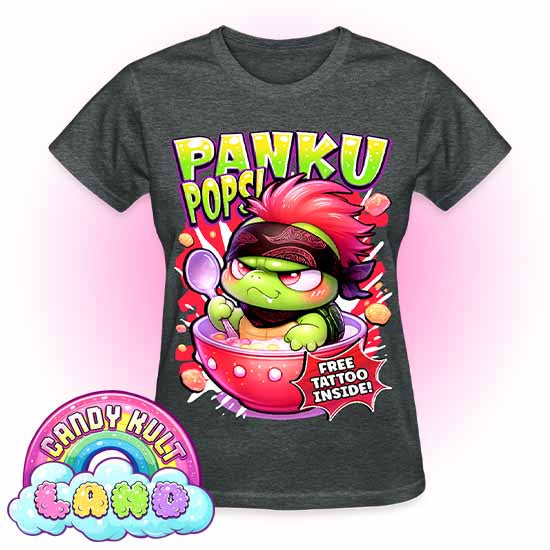 Panku Pops Cereal - Candy Kult Land REGULAR FIT Ladies T-Shirt - Candy Kult - Candy Cult - Candy Kult Land - Wishbone - Boo Kitty - Panku - Frosti - Toxic Kitten - Hex-Heart - Cult Candy - Cake High Heels - [product_vendor}