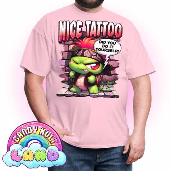 Nice Tattoo Did You Do It Yourself?  - Candy Kult Land COLOUR Men's / Unisex Classic T-Shirt - Candy Kult - Candy Cult - Candy Kult Land - Wishbone - Boo Kitty - Panku - Frosti - Toxic Kitten - Hex-Heart - Cult Candy - Cake High Heels - [product_vendor}