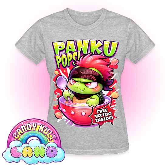Panku Pops Cereal - Candy Kult Land REGULAR FIT Ladies T-Shirt - Candy Kult - Candy Cult - Candy Kult Land - Wishbone - Boo Kitty - Panku - Frosti - Toxic Kitten - Hex-Heart - Cult Candy - Cake High Heels - [product_vendor}