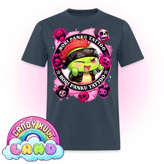 Hori Panku Tattoo Pink - Candy Kult Land Men's / Unisex Classic T-Shirt - Candy Kult - Candy Cult - Candy Kult Land - Wishbone - Boo Kitty - Panku - Frosti - Toxic Kitten - Hex-Heart - Cult Candy - Cake High Heels - [product_vendor}