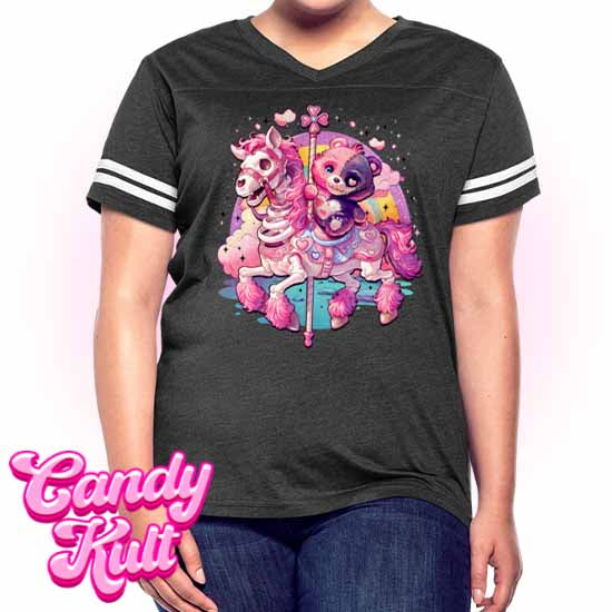 Spooky Bear Carousel - Fright Candy Women’s Vintage Sport T-Shirt - Candy Kult - Candy Cult - Candy Kult Land - Wishbone - Boo Kitty - Panku - Frosti - Toxic Kitten - Hex-Heart - Cult Candy - Cake High Heels - [product_vendor}