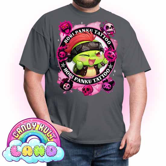 Hori Panku Tattoo Pink - Candy Kult Land Men's / Unisex Classic T-Shirt - Candy Kult - Candy Cult - Candy Kult Land - Wishbone - Boo Kitty - Panku - Frosti - Toxic Kitten - Hex-Heart - Cult Candy - Cake High Heels - [product_vendor}