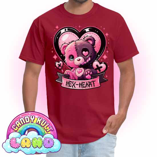 Hex-Heart - Candy Kult Land COLOUR Men's / Unisex Classic T-Shirt - Candy Kult - Candy Cult - Candy Kult Land - Wishbone - Boo Kitty - Panku - Frosti - Toxic Kitten - Hex-Heart - Cult Candy - Cake High Heels - [product_vendor}