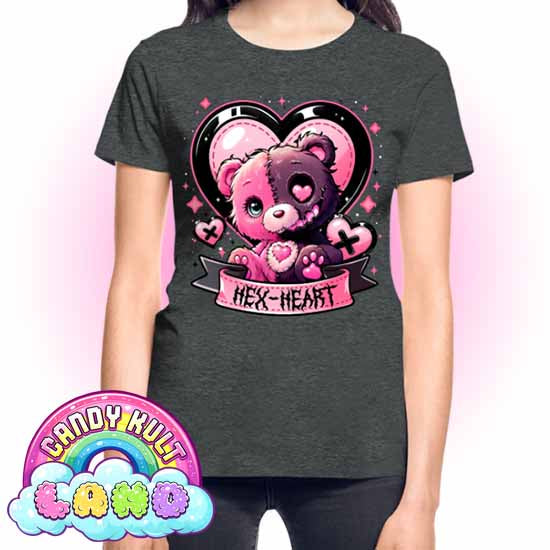 Hex-Heart - Candy Kult land REGULAR FIT Ladies T-Shirt - Candy Kult - Candy Cult - Candy Kult Land - Wishbone - Boo Kitty - Panku - Frosti - Toxic Kitten - Hex-Heart - Cult Candy - Cake High Heels - [product_vendor}
