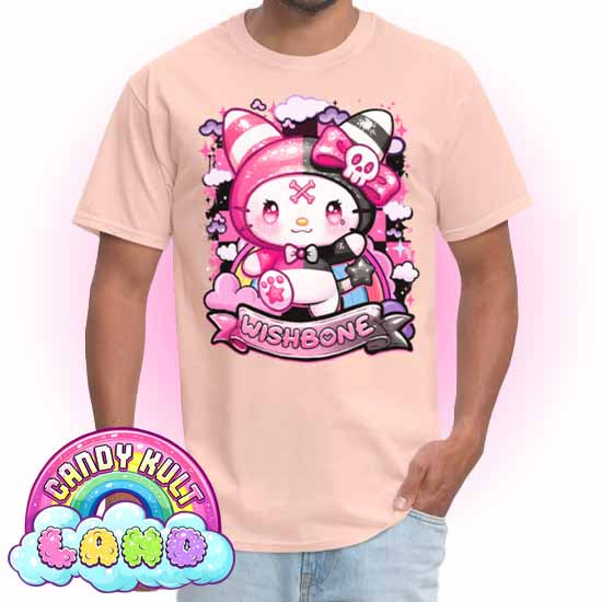 Wishbone Sparkle Punk  - Candy Kult Land COLOUR Men's / Unisex Classic T-Shirt - Candy Kult - Candy Cult - Candy Kult Land - Wishbone - Boo Kitty - Panku - Frosti - Toxic Kitten - Hex-Heart - Cult Candy - Cake High Heels - [product_vendor}