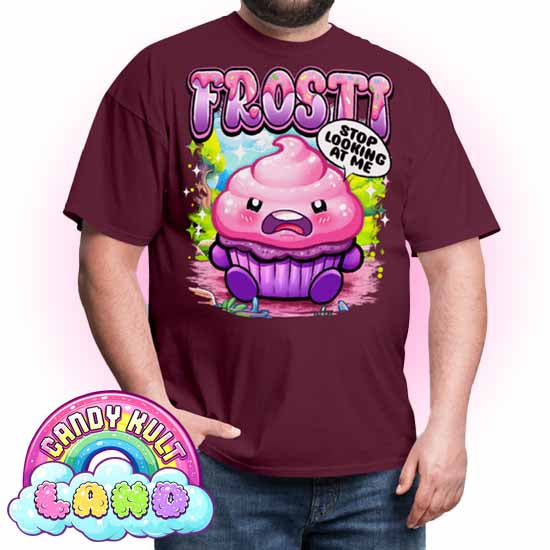 Frosti Stop Looking At Me - Candy Kult Land COLOUR Men's / Unisex Classic T-Shirt - Candy Kult - Candy Cult - Candy Kult Land - Wishbone - Boo Kitty - Panku - Frosti - Toxic Kitten - Hex-Heart - Cult Candy - Cake High Heels - [product_vendor}