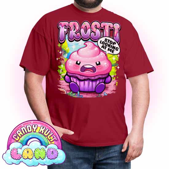 Frosti Stop Looking At Me - Candy Kult Land COLOUR Men's / Unisex Classic T-Shirt - Candy Kult - Candy Cult - Candy Kult Land - Wishbone - Boo Kitty - Panku - Frosti - Toxic Kitten - Hex-Heart - Cult Candy - Cake High Heels - [product_vendor}