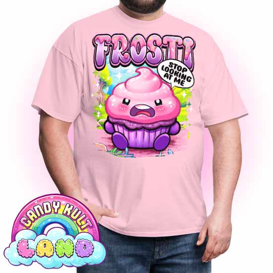 Frosti Stop Looking At Me - Candy Kult Land COLOUR Men's / Unisex Classic T-Shirt - Candy Kult - Candy Cult - Candy Kult Land - Wishbone - Boo Kitty - Panku - Frosti - Toxic Kitten - Hex-Heart - Cult Candy - Cake High Heels - [product_vendor}