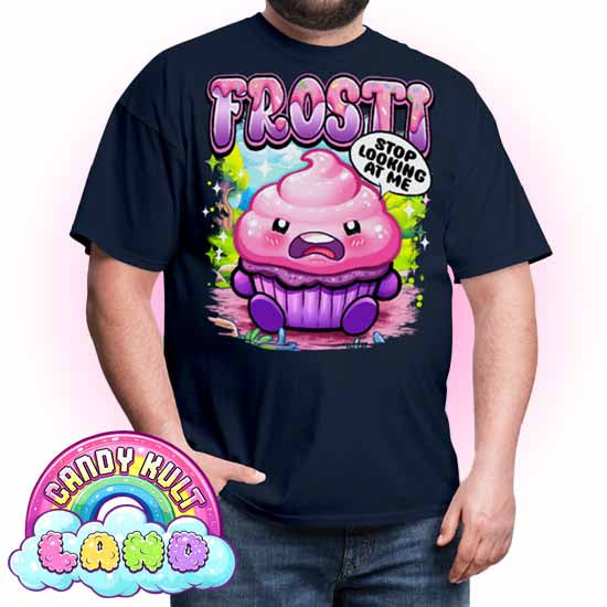 Frosti Stop Looking At Me - Candy Kult Land COLOUR Men's / Unisex Classic T-Shirt - Candy Kult - Candy Cult - Candy Kult Land - Wishbone - Boo Kitty - Panku - Frosti - Toxic Kitten - Hex-Heart - Cult Candy - Cake High Heels - [product_vendor}