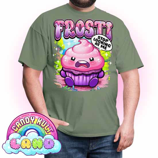Frosti Stop Looking At Me - Candy Kult Land COLOUR Men's / Unisex Classic T-Shirt - Candy Kult - Candy Cult - Candy Kult Land - Wishbone - Boo Kitty - Panku - Frosti - Toxic Kitten - Hex-Heart - Cult Candy - Cake High Heels - [product_vendor}