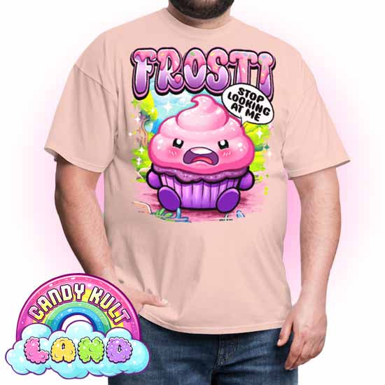 Frosti Stop Looking At Me - Candy Kult Land COLOUR Men's / Unisex Classic T-Shirt - Candy Kult - Candy Cult - Candy Kult Land - Wishbone - Boo Kitty - Panku - Frosti - Toxic Kitten - Hex-Heart - Cult Candy - Cake High Heels - [product_vendor}