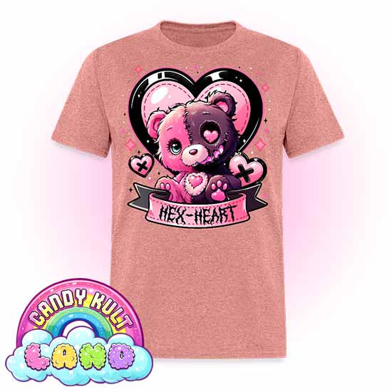 Hex-Heart - Candy Kult Land COLOUR Men's / Unisex Classic T-Shirt - Candy Kult - Candy Cult - Candy Kult Land - Wishbone - Boo Kitty - Panku - Frosti - Toxic Kitten - Hex-Heart - Cult Candy - Cake High Heels - [product_vendor}