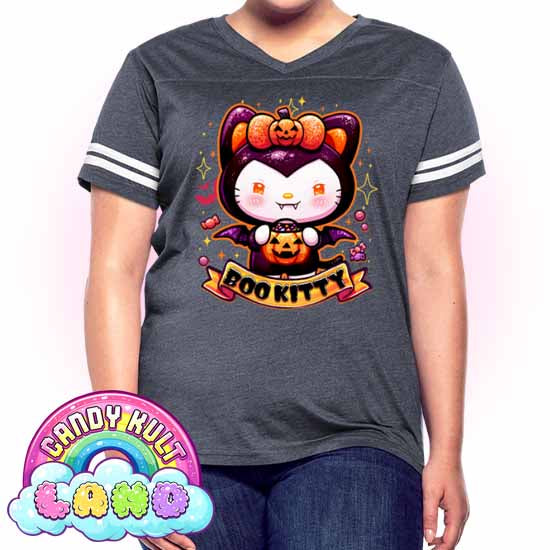 Boo Kitty - Candy Kult Land Women’s Vintage Sport T-Shirt - Candy Kult - Candy Cult - Candy Kult Land - Wishbone - Boo Kitty - Panku - Frosti - Toxic Kitten - Hex-Heart - Cult Candy - Cake High Heels - [product_vendor}
