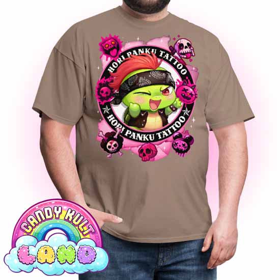 Hori Panku Tattoo Pink - Candy Kult Land Men's / Unisex Classic T-Shirt - Candy Kult - Candy Cult - Candy Kult Land - Wishbone - Boo Kitty - Panku - Frosti - Toxic Kitten - Hex-Heart - Cult Candy - Cake High Heels - [product_vendor}