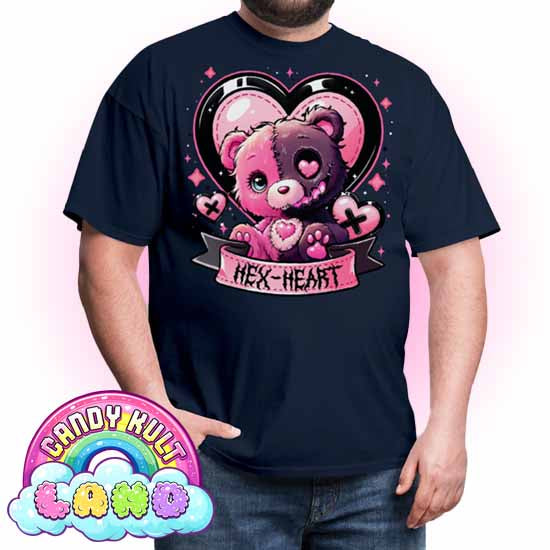 Hex-Heart - Candy Kult Land COLOUR Men's / Unisex Classic T-Shirt - Candy Kult - Candy Cult - Candy Kult Land - Wishbone - Boo Kitty - Panku - Frosti - Toxic Kitten - Hex-Heart - Cult Candy - Cake High Heels - [product_vendor}