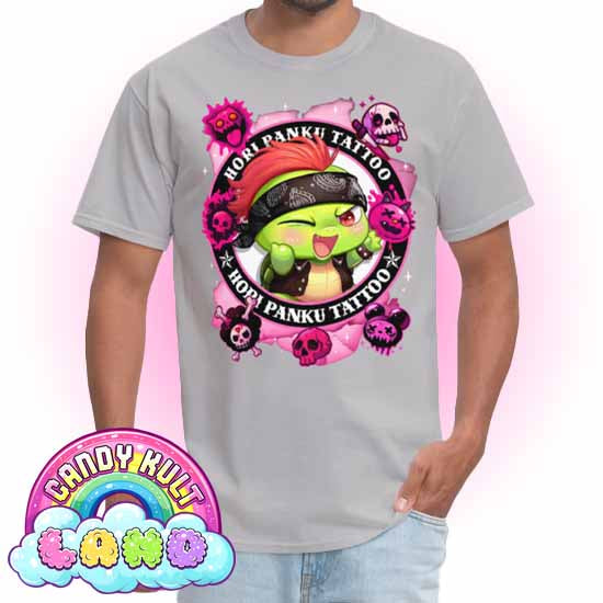 Hori Panku Tattoo Pink - Candy Kult Land Men's / Unisex Classic T-Shirt - Candy Kult - Candy Cult - Candy Kult Land - Wishbone - Boo Kitty - Panku - Frosti - Toxic Kitten - Hex-Heart - Cult Candy - Cake High Heels - [product_vendor}
