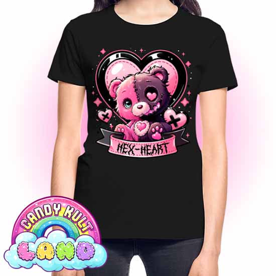 Hex-Heart - Candy Kult land REGULAR FIT Ladies T-Shirt - Candy Kult - Candy Cult - Candy Kult Land - Wishbone - Boo Kitty - Panku - Frosti - Toxic Kitten - Hex-Heart - Cult Candy - Cake High Heels - [product_vendor}