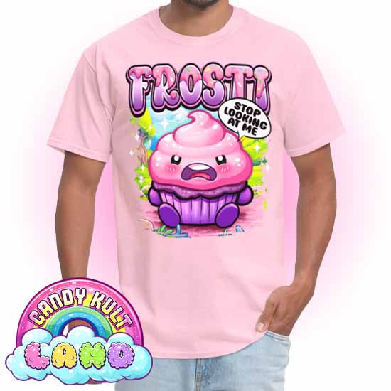 Frosti Stop Looking At Me - Candy Kult Land COLOUR Men's / Unisex Classic T-Shirt - Candy Kult - Candy Cult - Candy Kult Land - Wishbone - Boo Kitty - Panku - Frosti - Toxic Kitten - Hex-Heart - Cult Candy - Cake High Heels - [product_vendor}