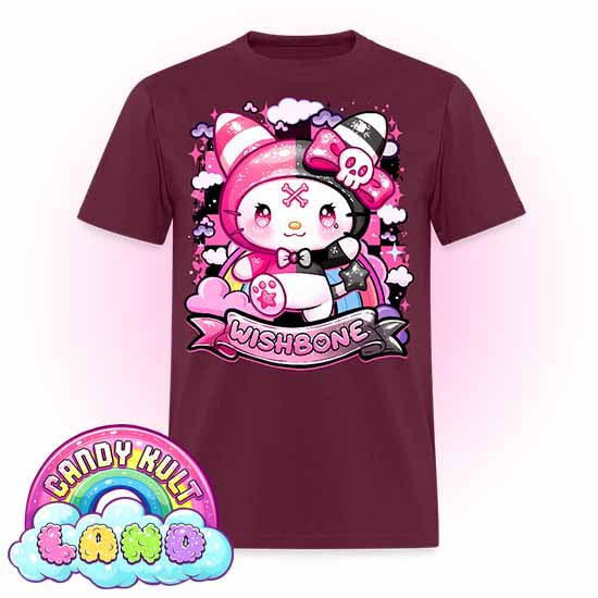 Wishbone Sparkle Punk  - Candy Kult Land COLOUR Men's / Unisex Classic T-Shirt - Candy Kult - Candy Cult - Candy Kult Land - Wishbone - Boo Kitty - Panku - Frosti - Toxic Kitten - Hex-Heart - Cult Candy - Cake High Heels - [product_vendor}