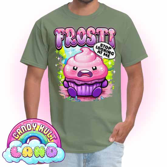 Frosti Stop Looking At Me - Candy Kult Land COLOUR Men's / Unisex Classic T-Shirt - Candy Kult - Candy Cult - Candy Kult Land - Wishbone - Boo Kitty - Panku - Frosti - Toxic Kitten - Hex-Heart - Cult Candy - Cake High Heels - [product_vendor}