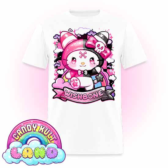 Wishbone Sparkle Punk  - Candy Kult Land Men's / Unisex Classic T-Shirt - Candy Kult - Candy Cult - Candy Kult Land - Wishbone - Boo Kitty - Panku - Frosti - Toxic Kitten - Hex-Heart - Cult Candy - Cake High Heels - [product_vendor}