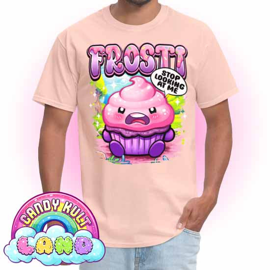 Frosti Stop Looking At Me - Candy Kult Land COLOUR Men's / Unisex Classic T-Shirt - Candy Kult - Candy Cult - Candy Kult Land - Wishbone - Boo Kitty - Panku - Frosti - Toxic Kitten - Hex-Heart - Cult Candy - Cake High Heels - [product_vendor}