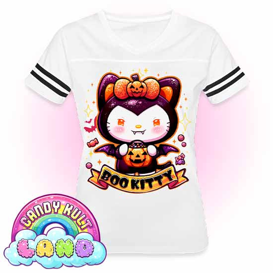 Boo Kitty - Candy Kult Land Women’s Vintage Sport T-Shirt - Candy Kult - Candy Cult - Candy Kult Land - Wishbone - Boo Kitty - Panku - Frosti - Toxic Kitten - Hex-Heart - Cult Candy - Cake High Heels - [product_vendor}