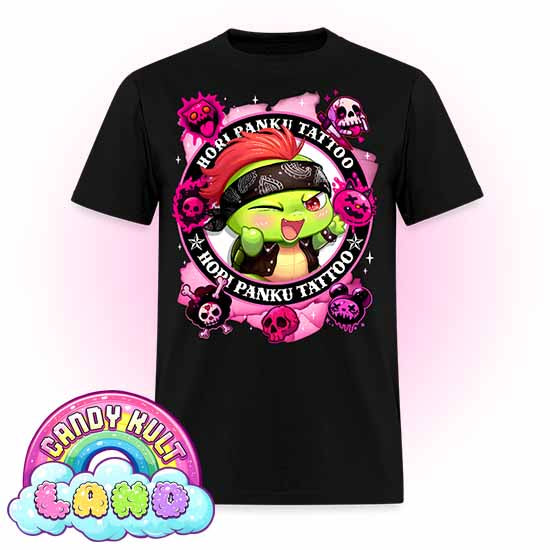 Hori Panku Tattoo Pink - Candy Kult Land Men's / Unisex Classic T-Shirt - Candy Kult - Candy Cult - Candy Kult Land - Wishbone - Boo Kitty - Panku - Frosti - Toxic Kitten - Hex-Heart - Cult Candy - Cake High Heels - [product_vendor}