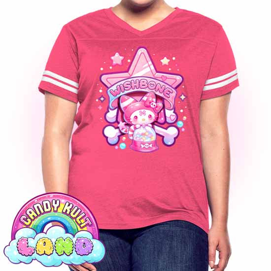 Wishbone Gumball Machine Logo - Candy Kult Land Women’s Vintage Sport T-Shirt - Candy Kult - Candy Cult - Candy Kult Land - Wishbone - Boo Kitty - Panku - Frosti - Toxic Kitten - Hex-Heart - Cult Candy - Cake High Heels - [product_vendor}