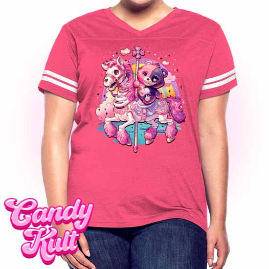 Spooky Bear Carousel - Fright Candy Women’s Vintage Sport T-Shirt - Candy Kult - Candy Cult - Candy Kult Land - Wishbone - Boo Kitty - Panku - Frosti - Toxic Kitten - Hex-Heart - Cult Candy - Cake High Heels - [product_vendor}