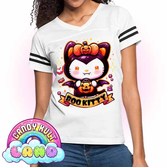 Boo Kitty - Candy Kult Land Women’s Vintage Sport T-Shirt - Candy Kult - Candy Cult - Candy Kult Land - Wishbone - Boo Kitty - Panku - Frosti - Toxic Kitten - Hex-Heart - Cult Candy - Cake High Heels - [product_vendor}