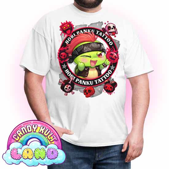 Hori Panku Tattoo Black - Candy Kult Land Men's / Unisex Classic T-Shirt - Candy Kult - Candy Cult - Candy Kult Land - Wishbone - Boo Kitty - Panku - Frosti - Toxic Kitten - Hex-Heart - Cult Candy - Cake High Heels - [product_vendor}