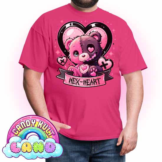 Hex-Heart - Candy Kult Land COLOUR Men's / Unisex Classic T-Shirt - Candy Kult - Candy Cult - Candy Kult Land - Wishbone - Boo Kitty - Panku - Frosti - Toxic Kitten - Hex-Heart - Cult Candy - Cake High Heels - [product_vendor}
