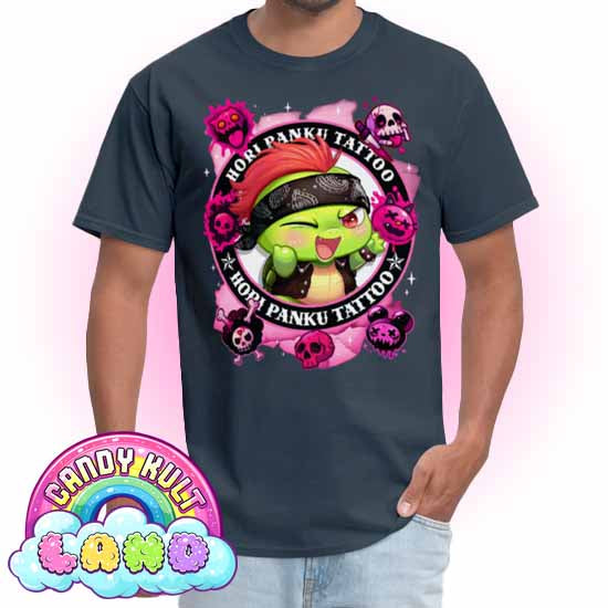 Hori Panku Tattoo Pink - Candy Kult Land Men's / Unisex Classic T-Shirt - Candy Kult - Candy Cult - Candy Kult Land - Wishbone - Boo Kitty - Panku - Frosti - Toxic Kitten - Hex-Heart - Cult Candy - Cake High Heels - [product_vendor}