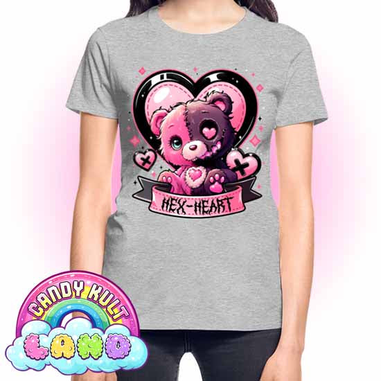 Hex-Heart - Candy Kult land REGULAR FIT Ladies T-Shirt - Candy Kult - Candy Cult - Candy Kult Land - Wishbone - Boo Kitty - Panku - Frosti - Toxic Kitten - Hex-Heart - Cult Candy - Cake High Heels - [product_vendor}