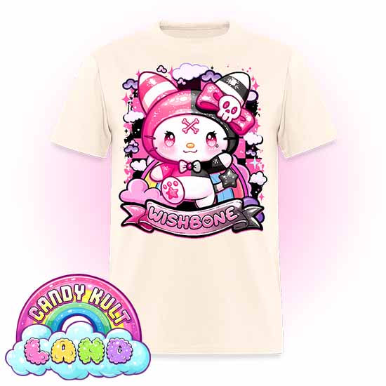 Wishbone Sparkle Punk  - Candy Kult Land Men's / Unisex Classic T-Shirt - Candy Kult - Candy Cult - Candy Kult Land - Wishbone - Boo Kitty - Panku - Frosti - Toxic Kitten - Hex-Heart - Cult Candy - Cake High Heels - [product_vendor}