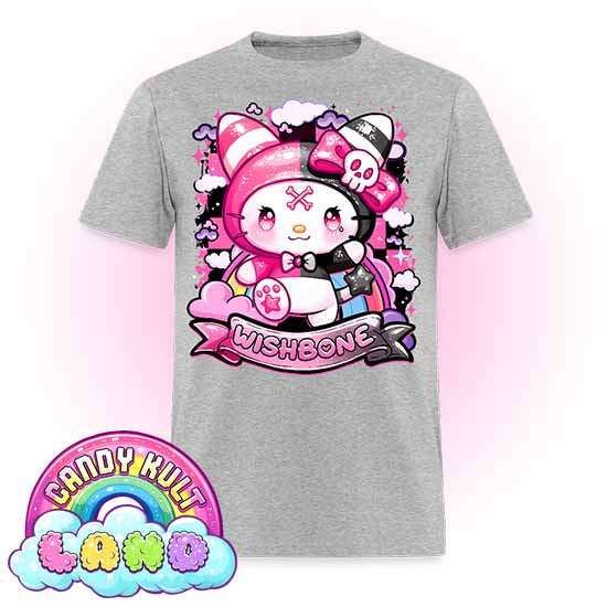 Wishbone Sparkle Punk  - Candy Kult Land Men's / Unisex Classic T-Shirt - Candy Kult - Candy Cult - Candy Kult Land - Wishbone - Boo Kitty - Panku - Frosti - Toxic Kitten - Hex-Heart - Cult Candy - Cake High Heels - [product_vendor}