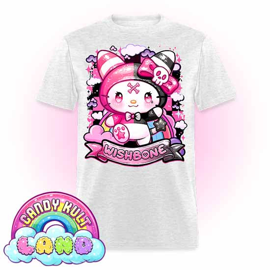 Wishbone Sparkle Punk  - Candy Kult Land Men's / Unisex Classic T-Shirt - Candy Kult - Candy Cult - Candy Kult Land - Wishbone - Boo Kitty - Panku - Frosti - Toxic Kitten - Hex-Heart - Cult Candy - Cake High Heels - [product_vendor}