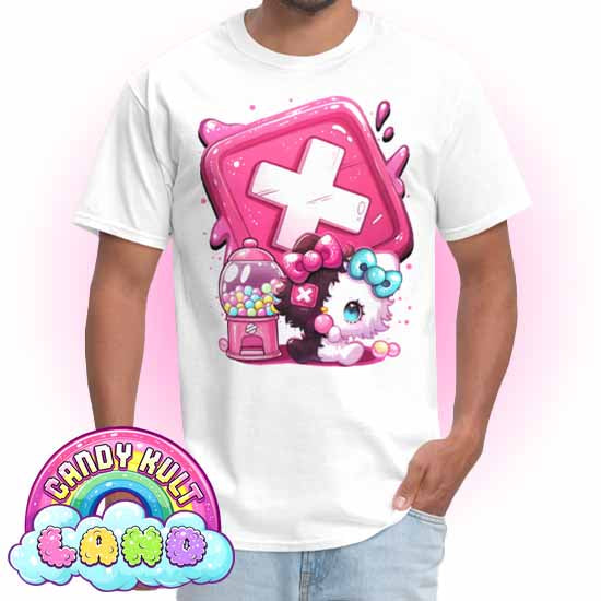 Toxic Kitten Bubble Gum Logo - Candy Kult Land Men's / Unisex Classic T-Shirt - Candy Kult - Candy Cult - Candy Kult Land - Wishbone - Boo Kitty - Panku - Frosti - Toxic Kitten - Hex-Heart - Cult Candy - Cake High Heels - [product_vendor}